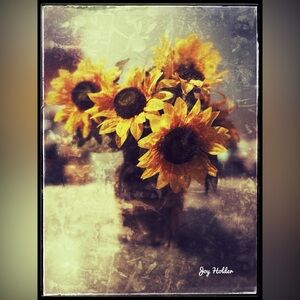 Sunflower Wall Art Print - Yellow Sunflowers 8x10